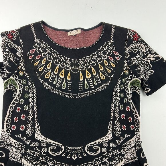 IVKO Black and White Floral Midi Dress - Picture 3 of 8